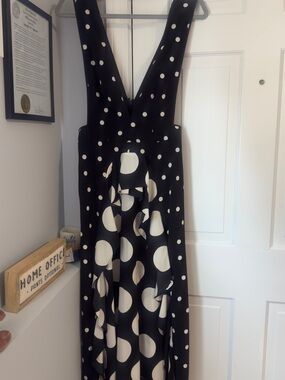 topshop pinafore midi dress Midi Dresses Topshop Polka Dot Pinafore Dress Topshop Polka Dot Pinafore  Dress On Sale